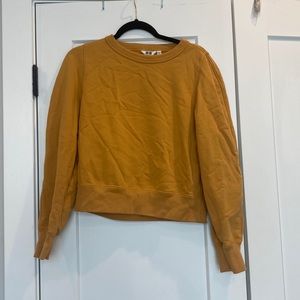 Uniqlo crewneck sweatshirt mustard yellow